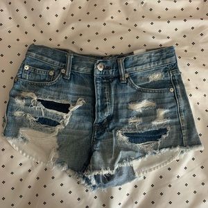 American Eagle Vintage Hi-Rise Festival Denim Shorts Size 2